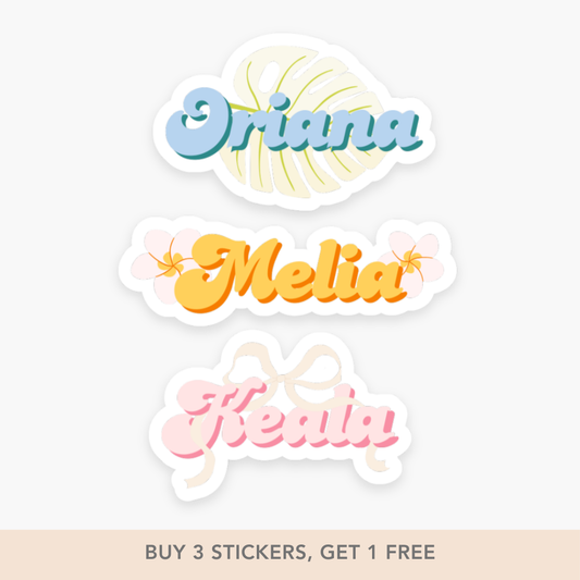 Custom Name Sticker